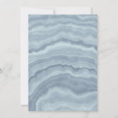 ボホダスティーモダンブルー結婚式招待状 招待状 (裏面)