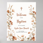 ボホダスティ素朴バラワイルドフラワーバプテスマへようこそ ポスター (正面)