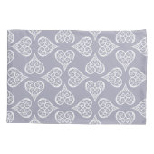 ボホダマスクハートパターエレガントンフェミニンシック 枕カバー (裏面-左)