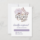 ボホダンデリオンフローラ異教のハンドスティング 出欠カード (正面)