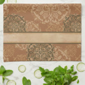 ボホダークさびマンダラスカッチンタオル キッチンタオル (折り畳み)