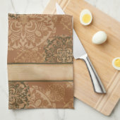 ボホダークさびマンダラスカッチンタオル キッチンタオル (四つ折り)