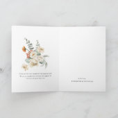 ボホダークフローラ緑 |赤ちゃんシャワーありがとう サンキューカード (内部)