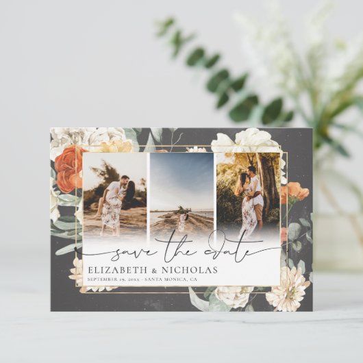 ボホダークフローラ |写真結婚3枚 セーブザデート (スタンド正面)