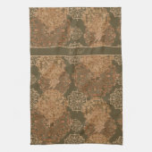 ボホダークモノグラムのラストマンダラスキッチンタオル キッチンタオル (縦)