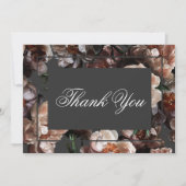 ボホダーク牡丹モダンの結婚花 サンキューカード (正面)