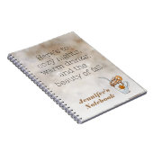 ボホダーク秋テーマ温かいコーヒースパイラルノート ノートブック (右側)