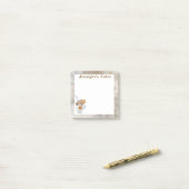 ボホダーク秋テーマ温かいコーヒーノート ポストイット (デスク上)