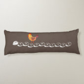 ボホチキン熱狂するレディーブロンズ茶カラフル色 ボディピロー (裏面)