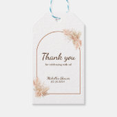 ボホチックミニマリストベビーシャワーギフトラベル ギフトタグ (正面)