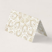 ボホチック金ゴールドデザイン 名刺 (裏面)