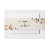 ボホチニー結婚ワイルドフラワーズベリーバンド 招待状ベリーバンド (正面例)