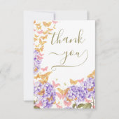 ボホチョウ素朴ブライダルシャワーありがとう サンキューカード (正面)