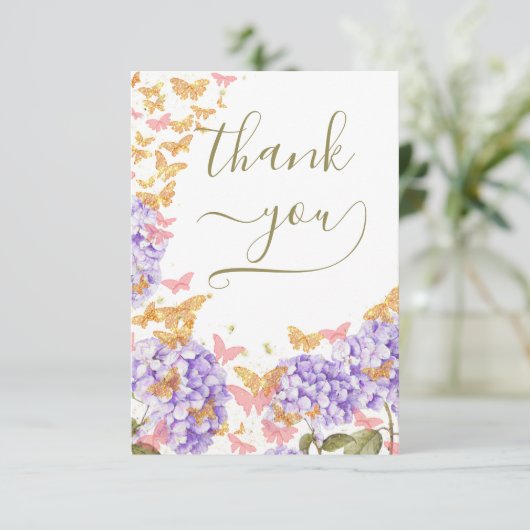 ボホチョウ素朴ブライダルシャワーありがとう サンキューカード (スタンド正面)