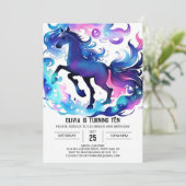 ボホチルドレンズポニー誕生日 招待状 (スタンド正面)