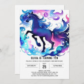 ボホチルドレンズポニー誕生日 招待状 (正面/裏面)