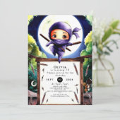 ボホチルドレン忍者誕生日 招待状 (スタンド正面)