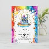 ボホチルドレン科学科学者誕生日 招待状 (スタンド正面)