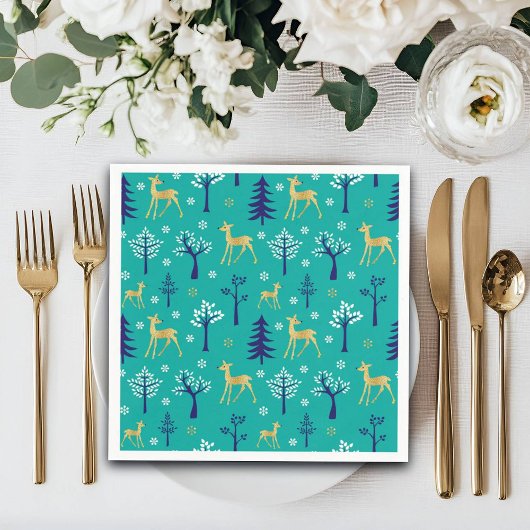 ボホツリーズ金ゴールドデアモダンー スタンダードカクテルナプキン