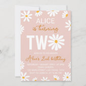 ボホツーグルービーデイジー2nd誕生日招待状 招待状 (正面)