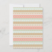 ボホティーピーガール素朴ベビーシャワー招待状 招待状 (裏面)