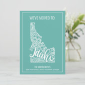 ボホティール（緑がかった色）フローラマンダラアイダホ州ムービング 案内状 (スタンド正面)