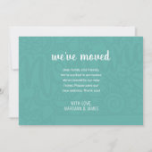 ボホティール（緑がかった色）フローラマンダラモンタナムービング 案内状 (裏面)