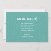 ボホティール（緑がかった色）フローラマンダラワイオミング州ムービング 案内状 (裏面)