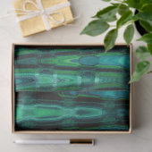 ボホティール(緑がかった色)抽象芸術デコページ 薄葉紙 (ギフト)