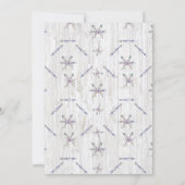 ボホティ素朴ピ&アローズボーイベビーシャワー 招待状 (裏面)