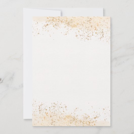 ボホテディベアツイン男女兼用ベビーシャワー 招待状 (裏面)