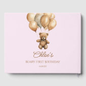 ボホテディベアバリー最初の誕生日パーティー ゲストブック (裏面)