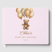 ボホテディベアバリー最初の誕生日パーティー ゲストブック (正面)