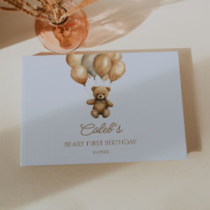 ボホテディベアバリー最初の誕生日パーティー ゲストブック