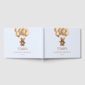 ボホテディベアバリー最初の誕生日パーティー ゲストブック (全面)