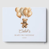 ボホテディベアバリー最初の誕生日パーティー ゲストブック (裏面)