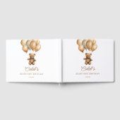 ボホテディベアバリー最初の誕生日パーティー ゲストブック (全面)