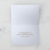 ボホテディベアバリー最初の誕生日パーティー サンキューカード (内部)