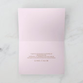 ボホテディベアバリー最初の誕生日パーティー サンキューカード (内部)