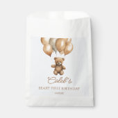 ボホテディベアバリー最初の誕生日パーティー フェイバーバッグ (正面)