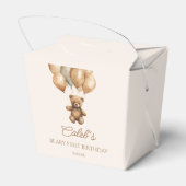 ボホテディベアバリー最初の誕生日パーティー フェイバーボックス (裏面サイド)