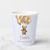 ボホテディベアバリー最初の誕生日パーティー 紙コップ (正面)