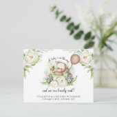 ボホテディベアブラウンセージ緑のバーリーウェイド 案内ポストカード (スタンド正面)