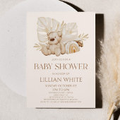 ボホテディベア子供部屋フローラ葉ベビーシャワー 招待状