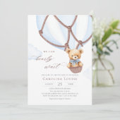 ボホテディベア待てよ！ベビーシャワーI 招待状 (スタンド正面)