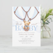 ボホテディベア待てよ!赤ちゃんシャワー 招待状 (スタンド正面)