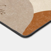 ボホテパーソナライズされたラコッタサンド抽象芸術 デスクマット (コーナー)