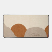 ボホテパーソナライズされたラコッタサンド抽象芸術 デスクマット (正面)