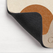 ボホテパーソナライズされたラコッタサンド抽象芸術 マウスパッド (コーナー)