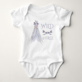 ボホテペエガールズトライバルベビーシャツ ベビーボディスーツ (正面)